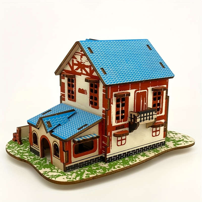 3D Building Model Puzzle Set Model A 01