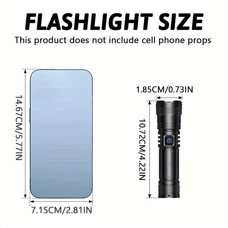 Advanced 1Pc Macrocosm Usb Rechargeable Flashlight Bright Led Daily Reliable