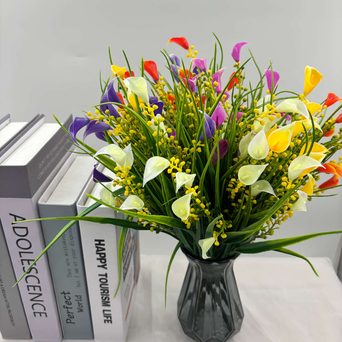 Simulated Flower Color Mixed Color Quantity5Pcs