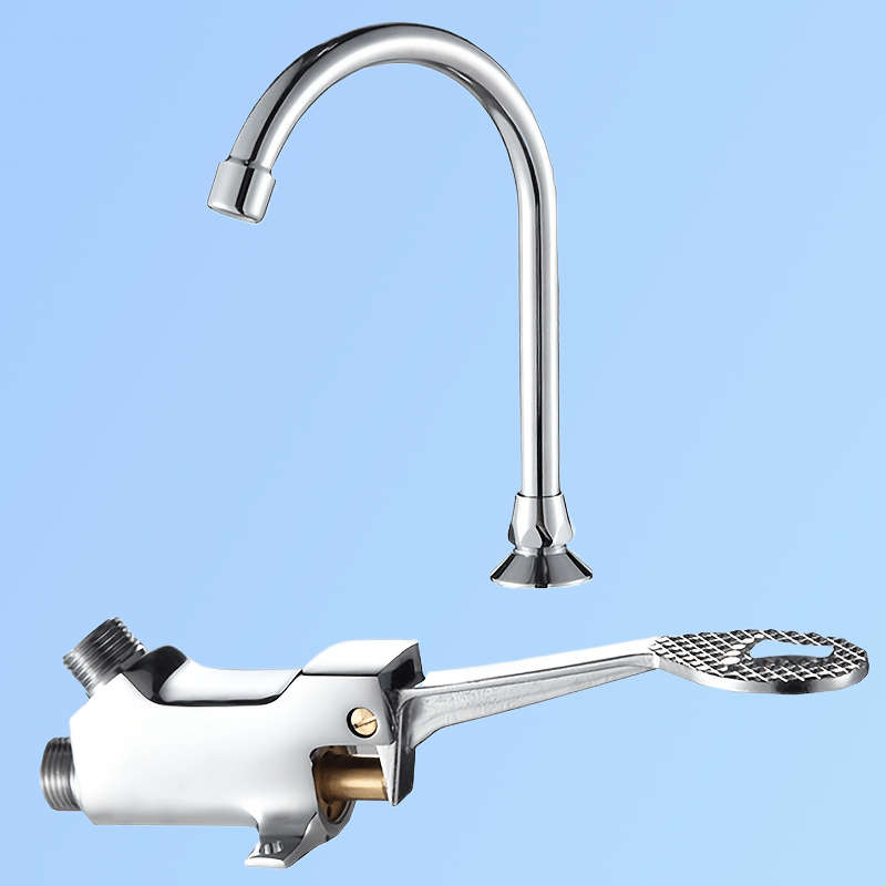 304 Stainless Steel Foot-Operated Faucet