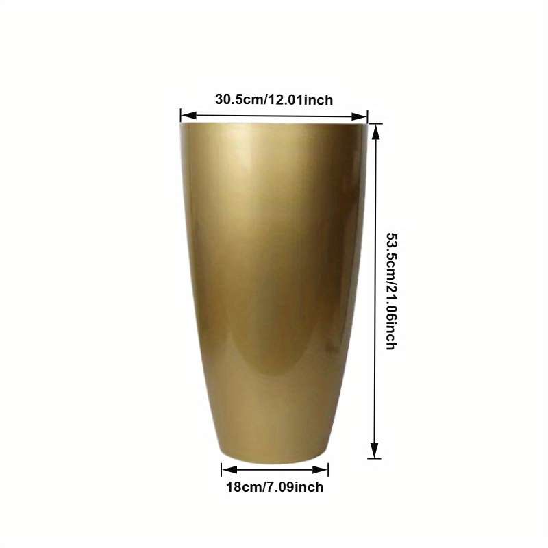 Flowerpot Color Golden2Pcs