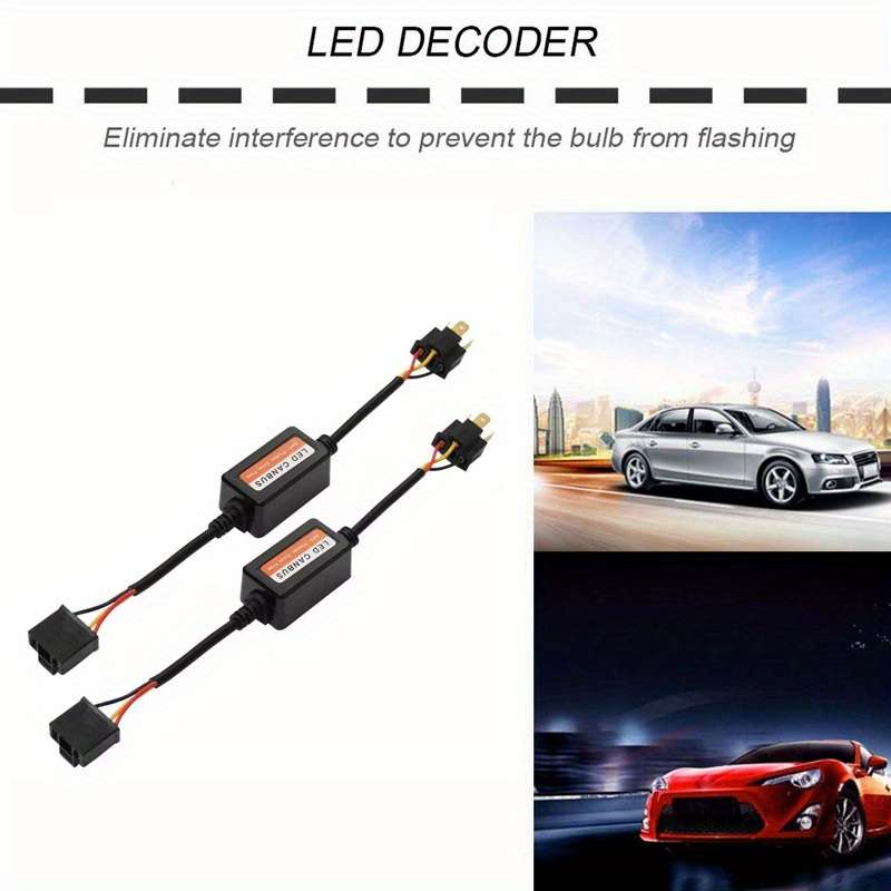 2pcs H7 LED Car Light Decoder Kit Car Headlight Accessories German Car Series Room E