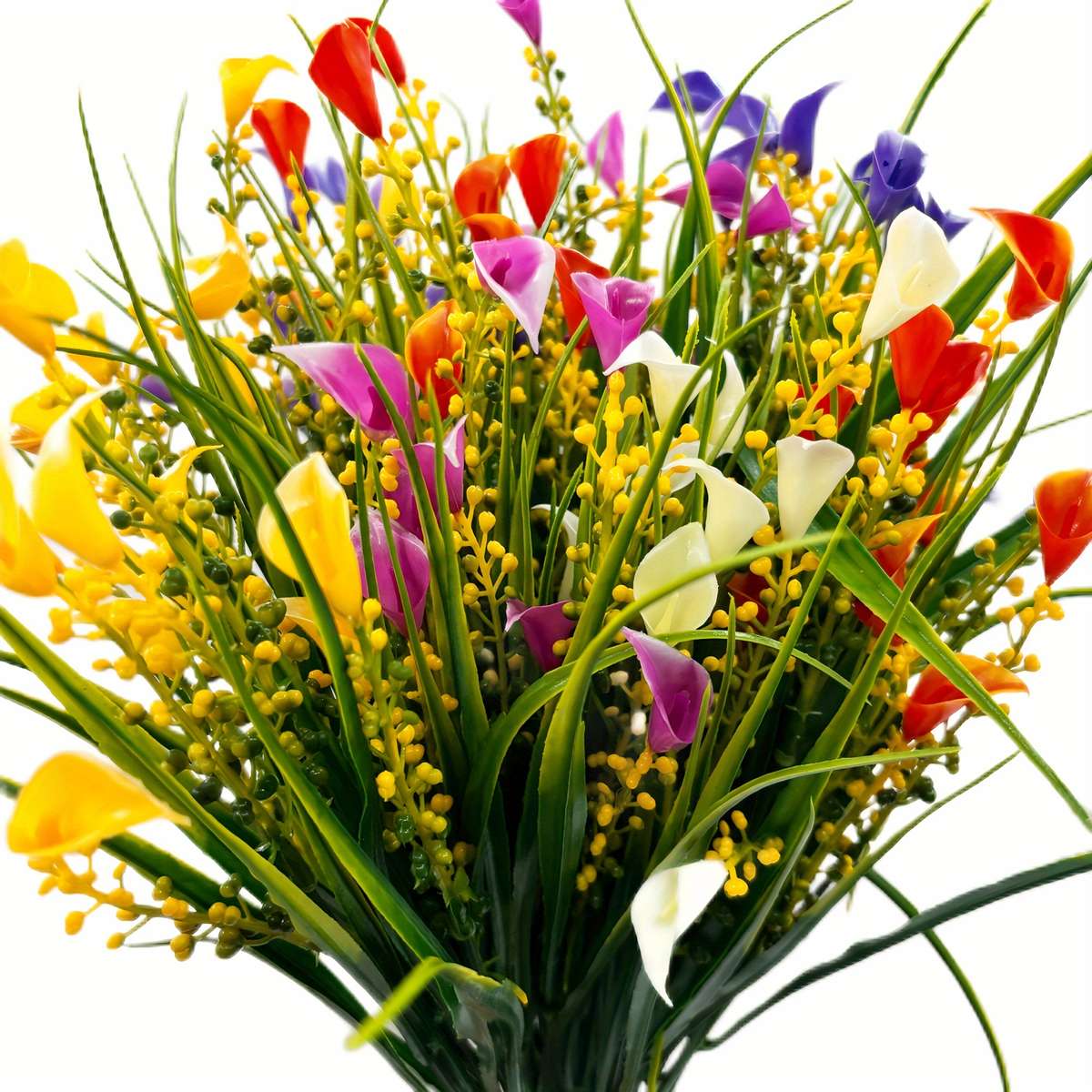 Simulated Flower Color Mixed Color Quantity5Pcs