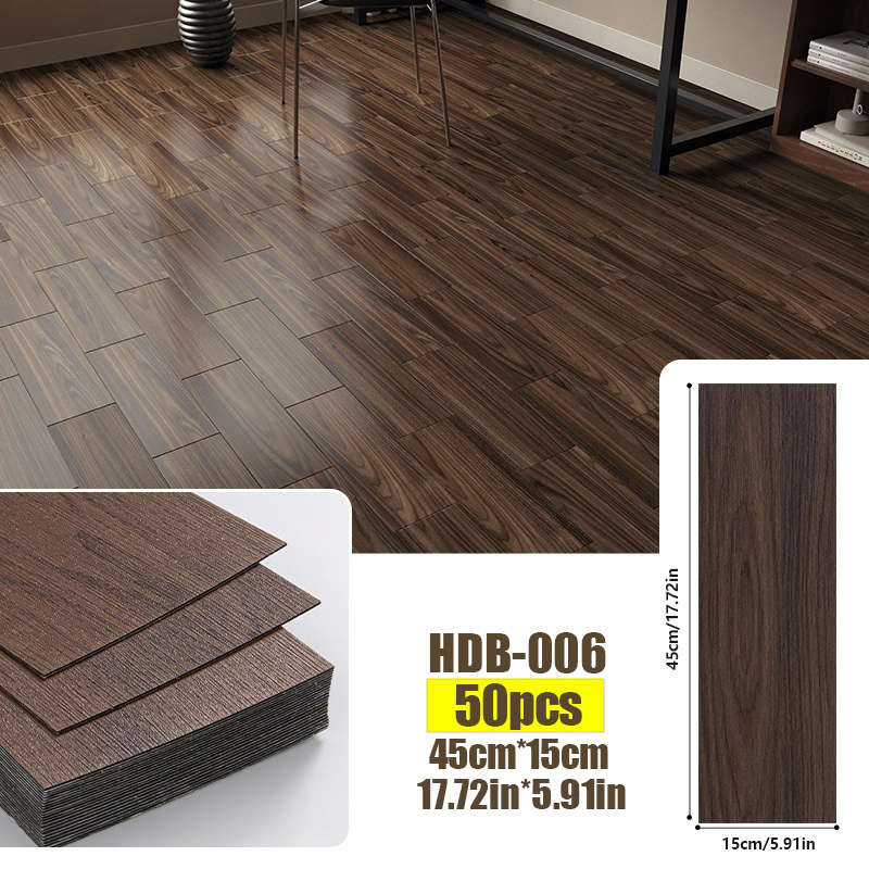 Self Adhesive Floor Stickers Hdb 006 45*15Cm 50Pcs