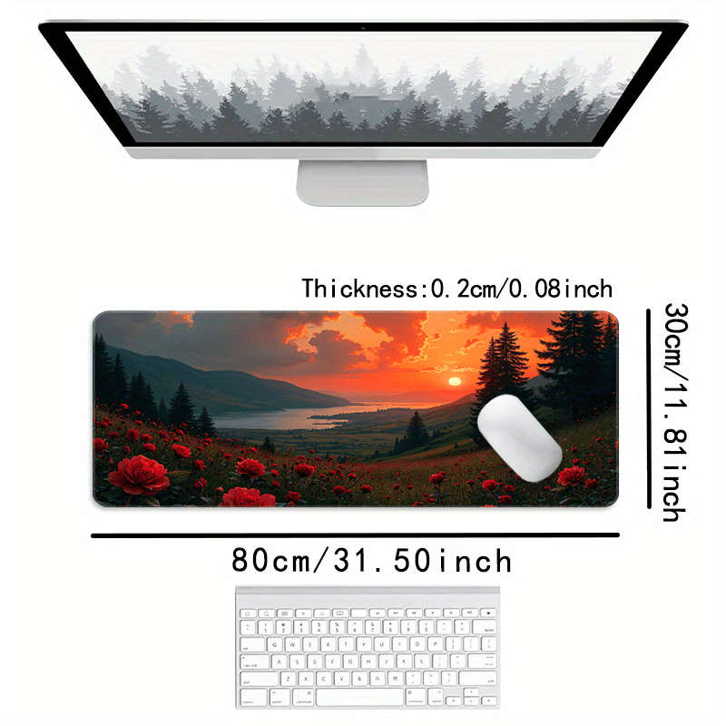 Mouse Pad Size 31.50X15.75Inches