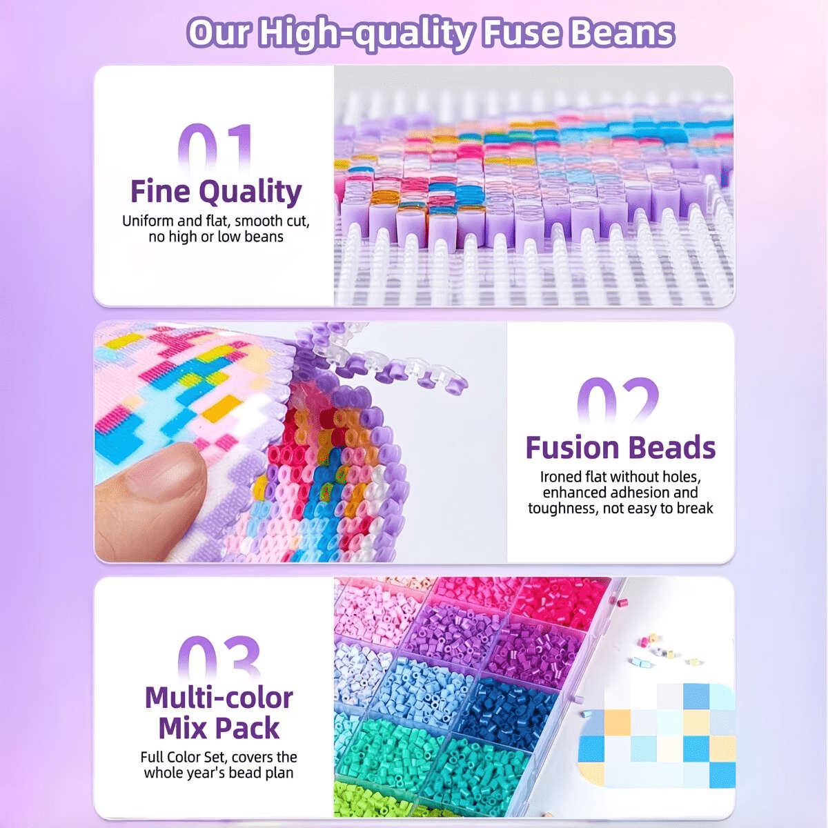 Perler Bead Set 48 Colors  Accessory Pack Bagged