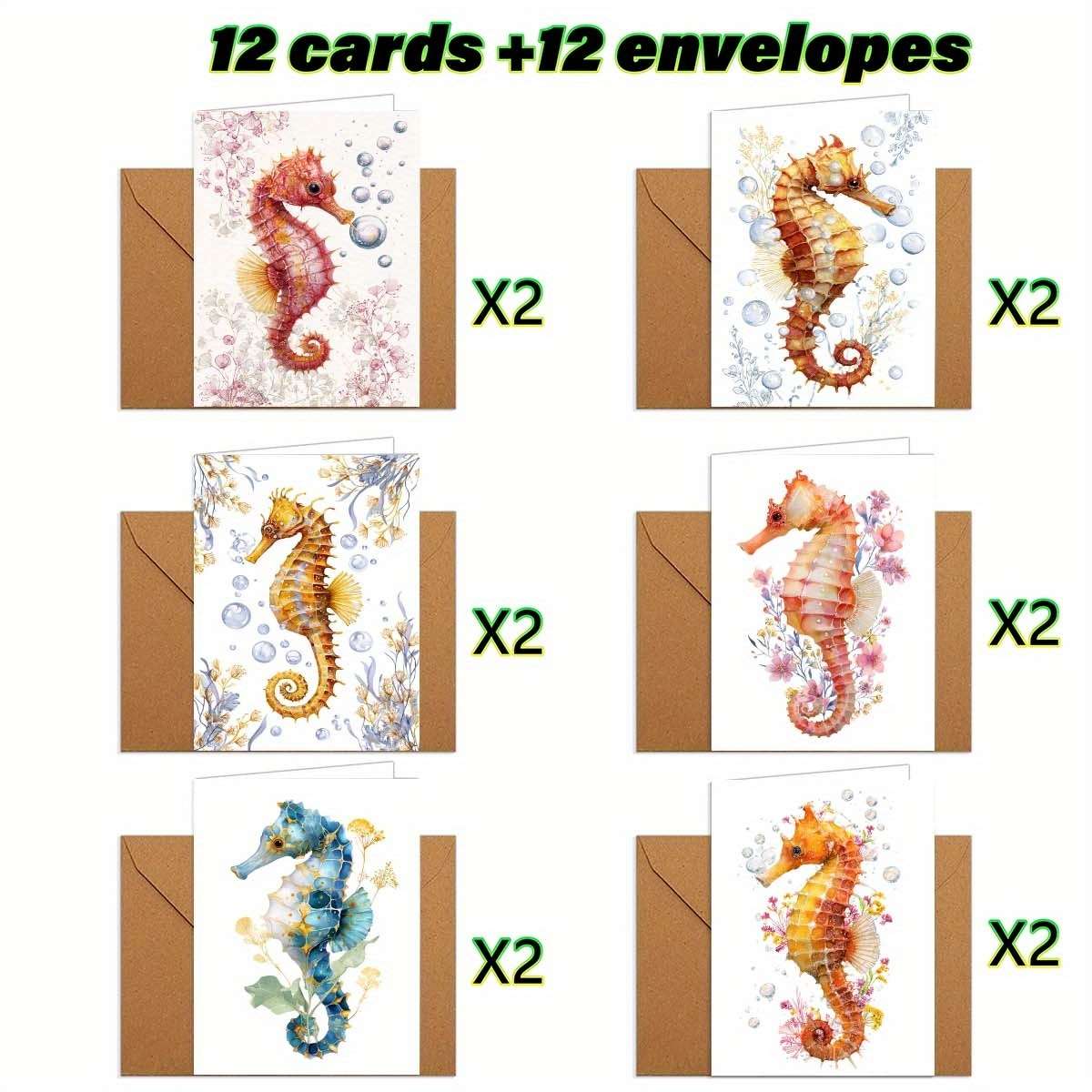 Greeting Cards Quantity 6Pcs