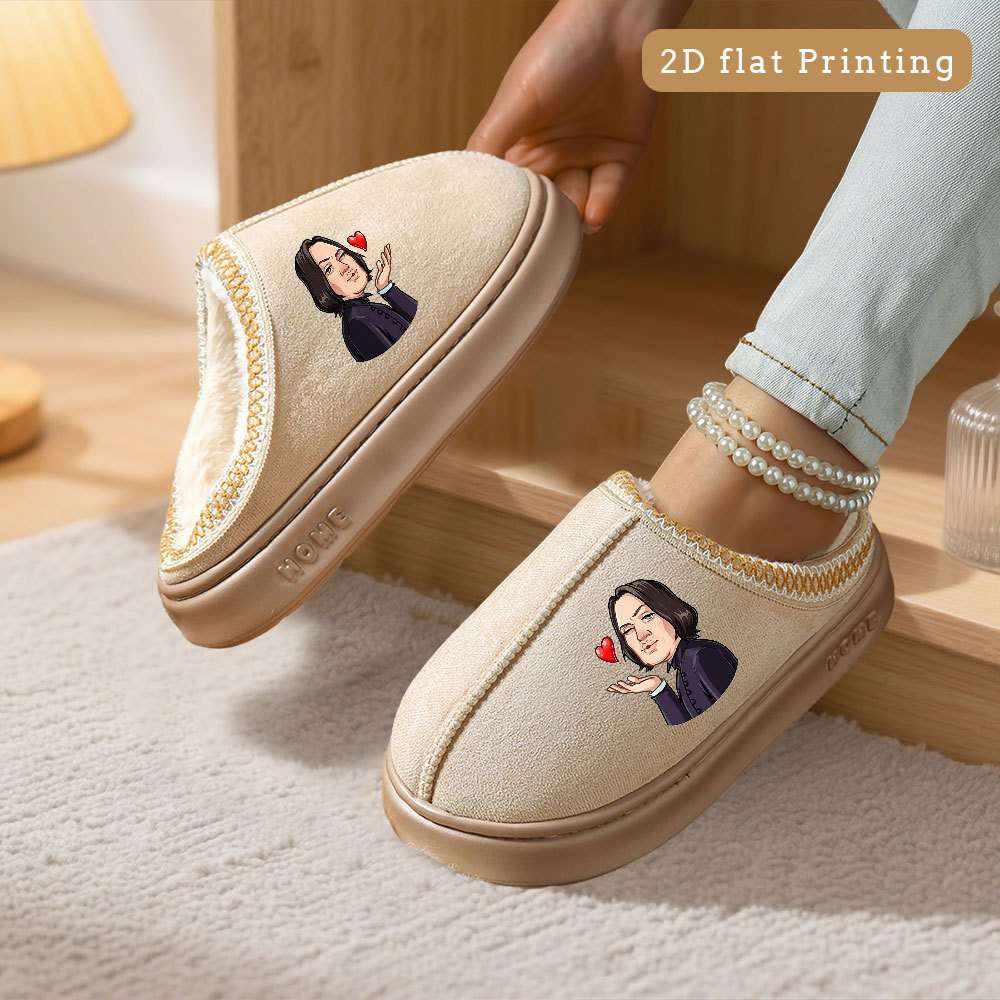 Cotton Slippers Color Coffee Brown Sizeuk 7
