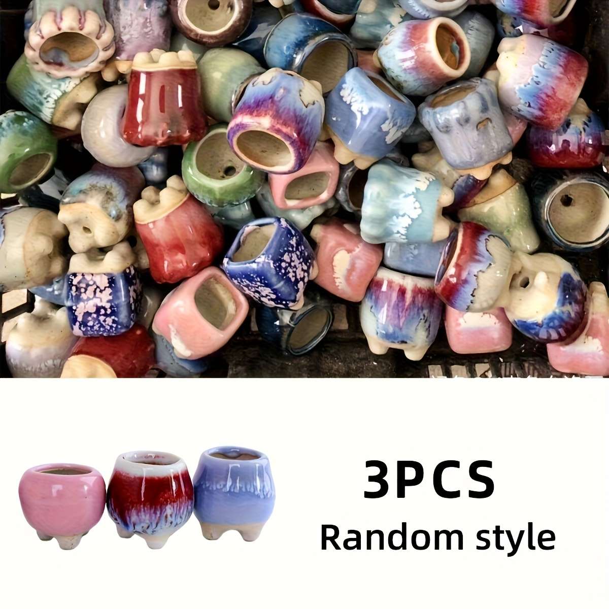 Flowerpot Quantity 3 Random Styles
