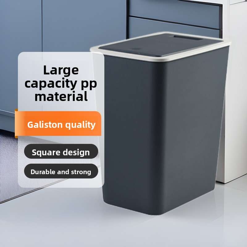 Garbage Can Color Coffee Brown Trash Can With Lid