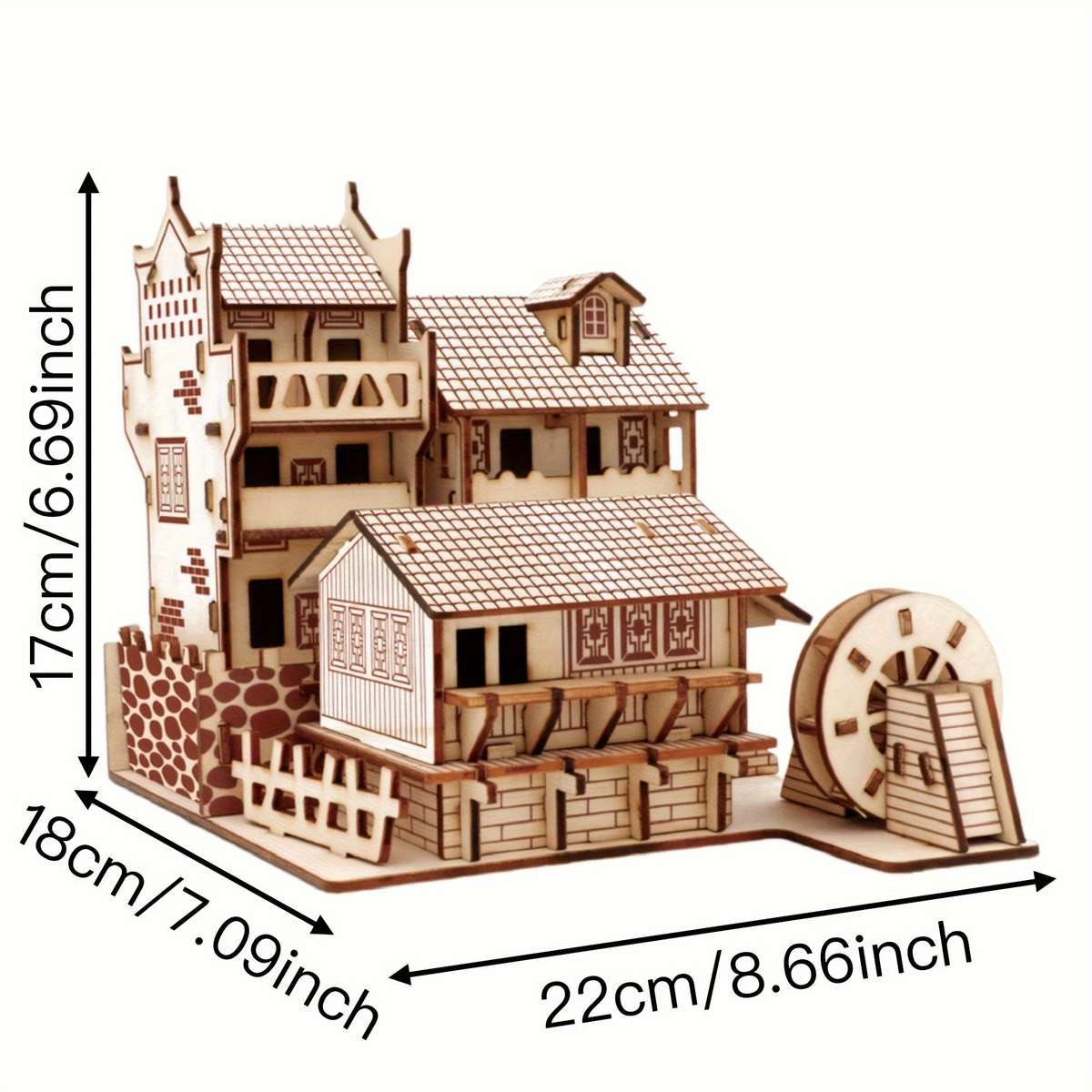 3D Building Model Puzzle Set Model A 1
