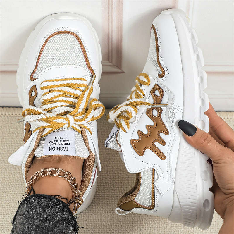 Sneakers Color White Brown Sizeuk 9