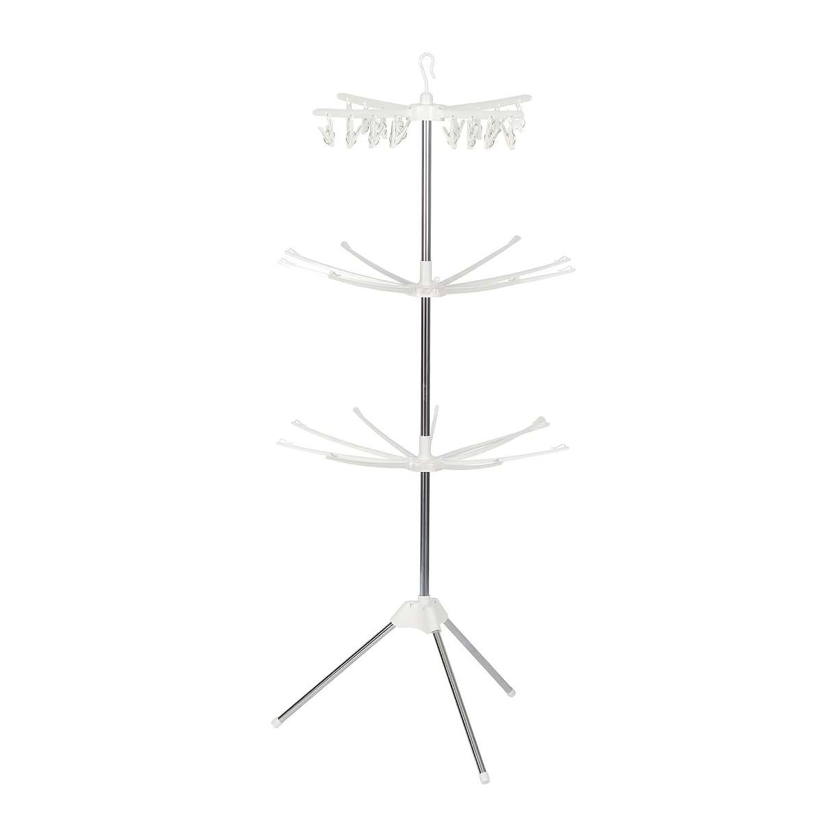 Clothes Rack Foldable And Movable Model Upgrade 3LayerWhite