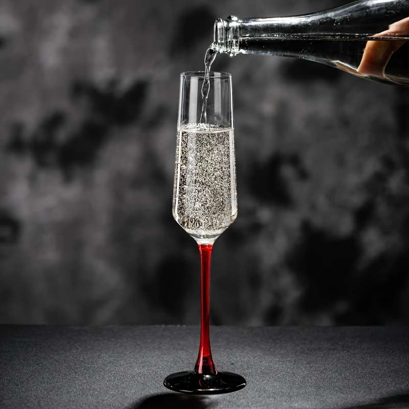 Wedding Supplies Quantity 2 Piece Color Blocked Wine Glasses