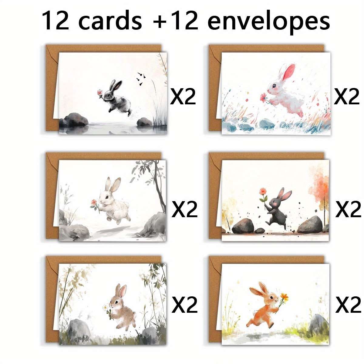Greeting Cards Quantity 6Pcs
