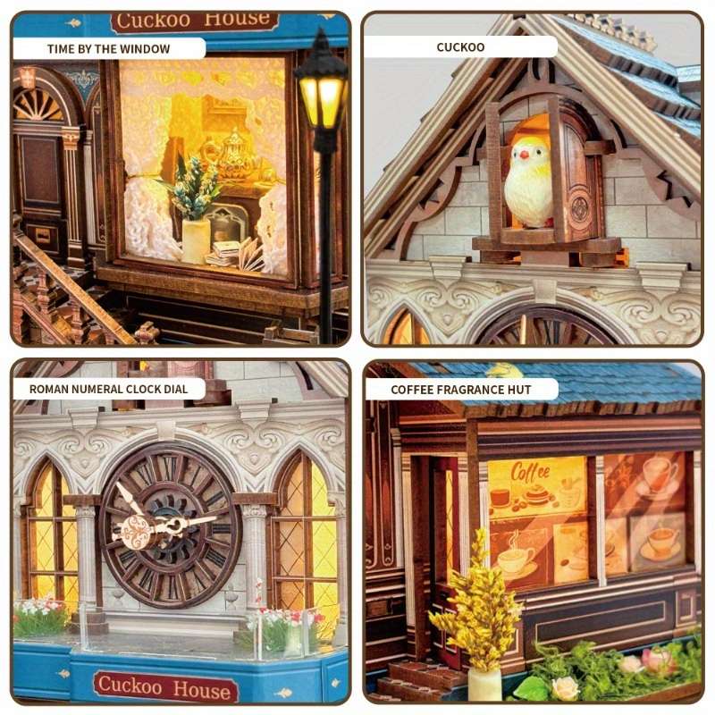 3D Building Model Puzzle Set Color Mixed Color