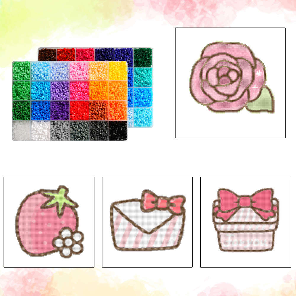 Perler Bead Set 48 Colors Box