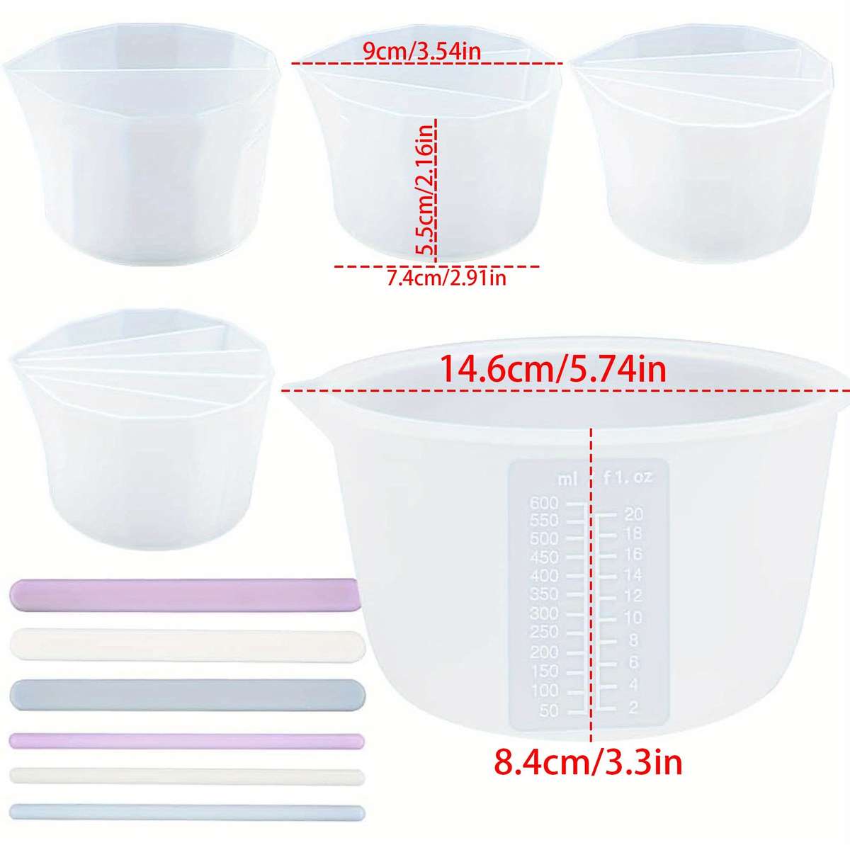 Measuring Cup Color 3Zone Measuring Cup