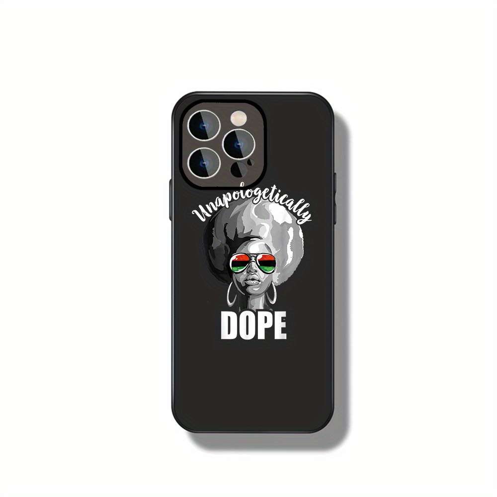 1Pc Black For iPhone 13 Style Africa Phone Case