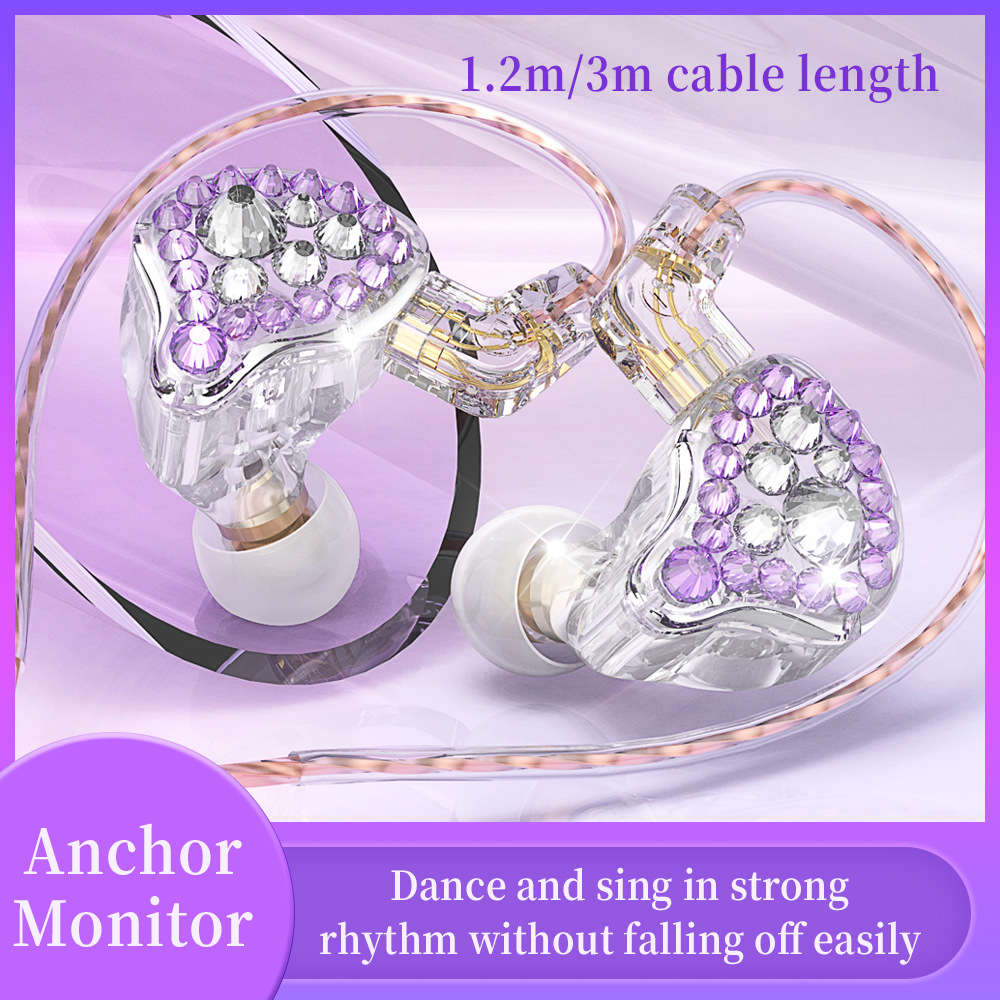 Wired Headphones 1.2M With Wheat-Purple