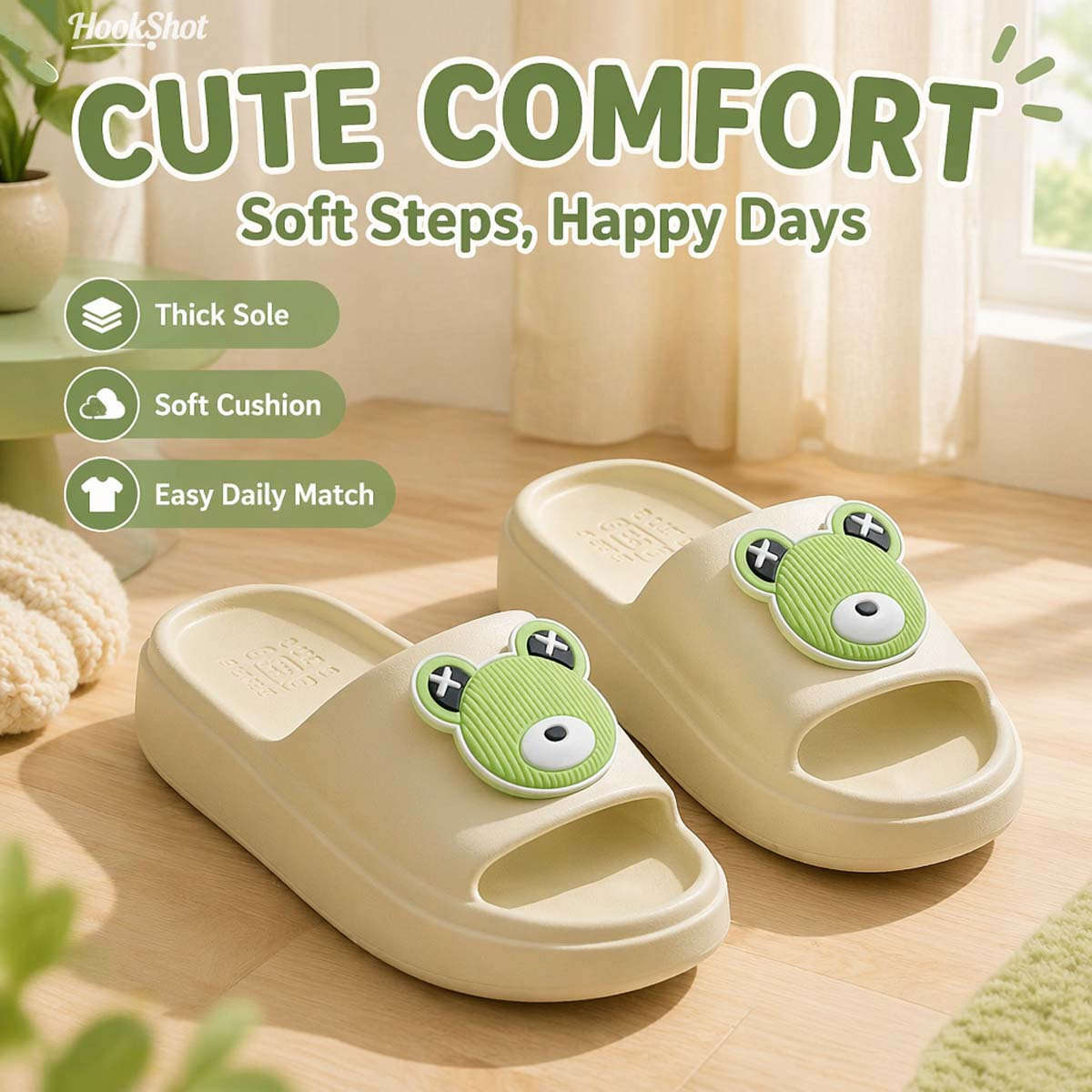 Sandals Color Green Size Uk 3.5 4