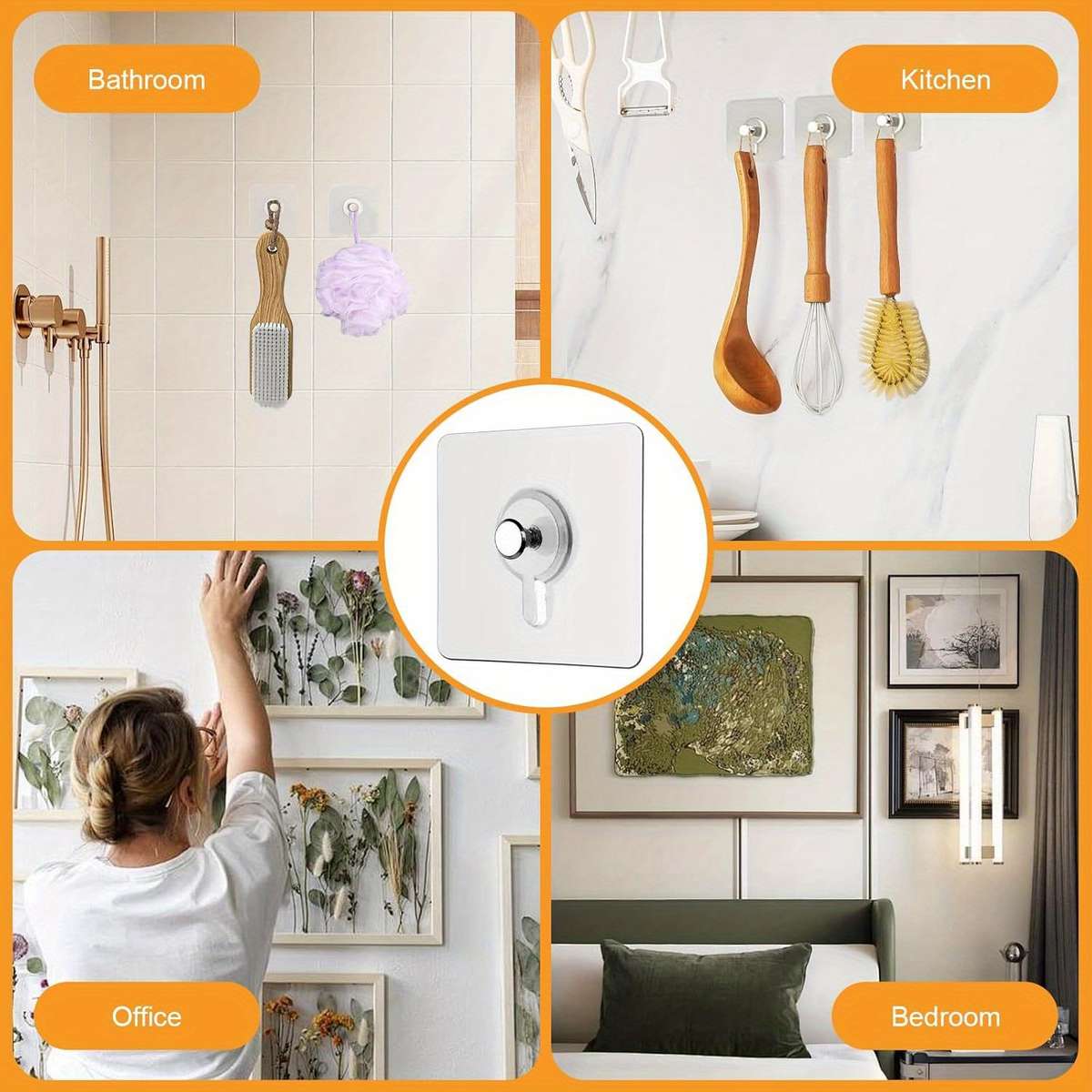 1 5 10 Drill Free Adhesive Hooks Picture Hangers Without Quantity 5