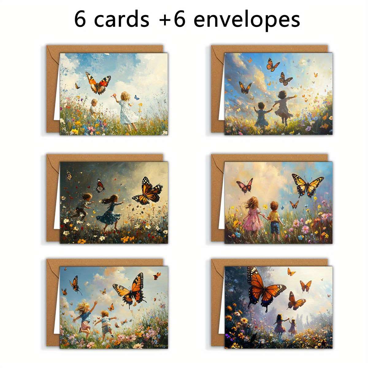 Greeting Cards Quantity 6Pcs