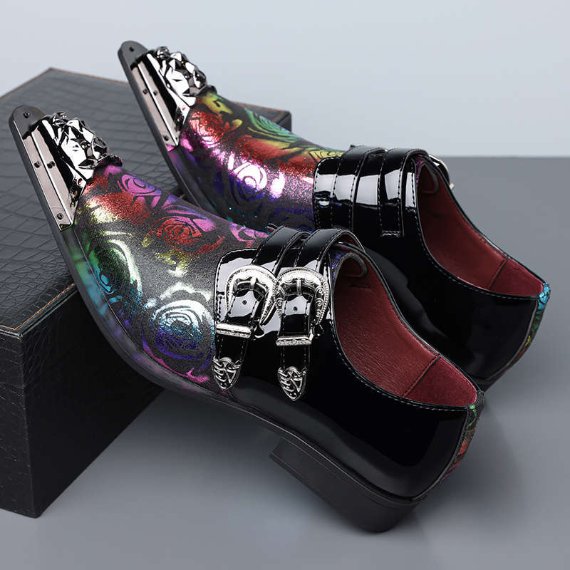 Mens Leather Shoes Color Black Sizeuk 10