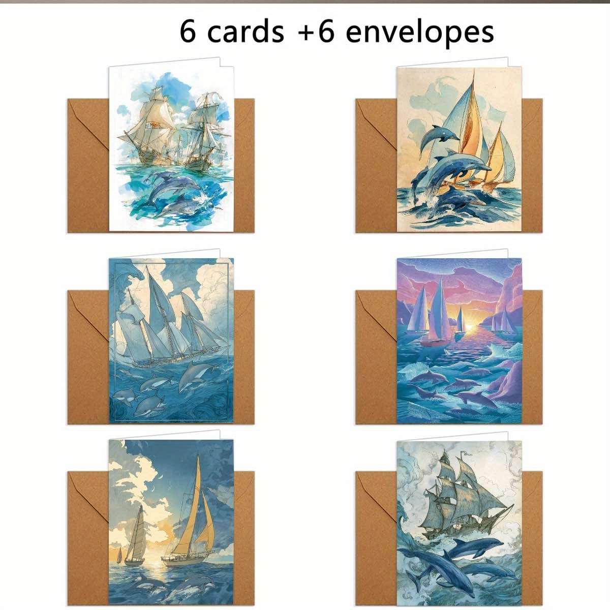 Greeting Cards Quantity 6Pcs