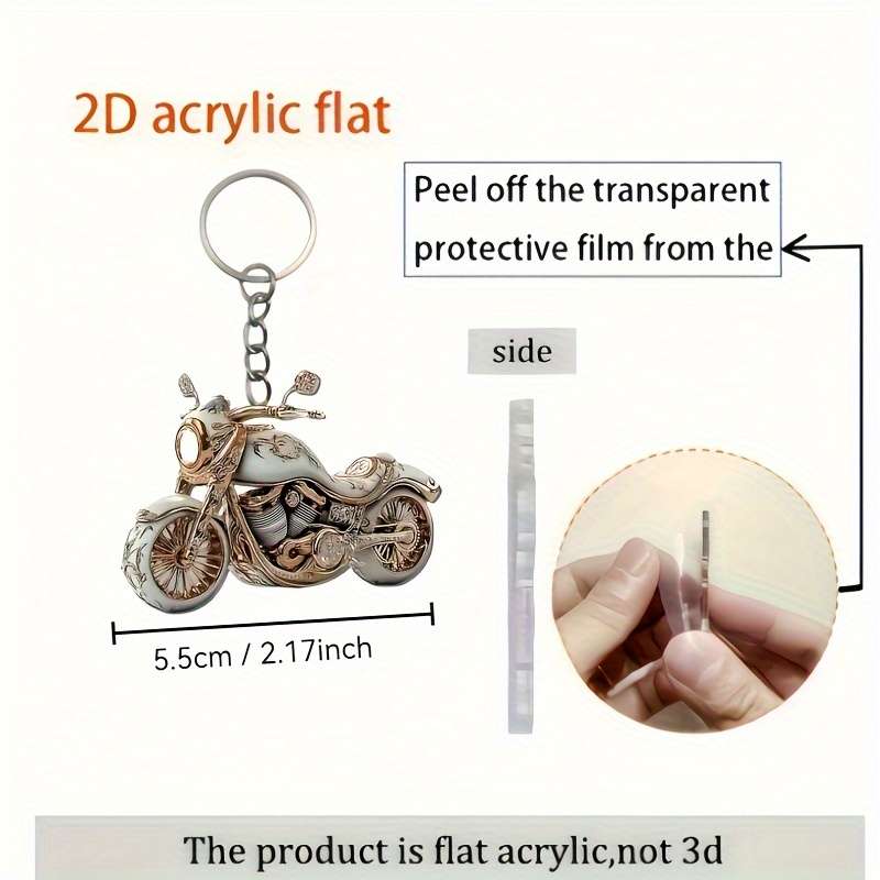 Keychain Ornament Items Vintage Motorcycle Keychain