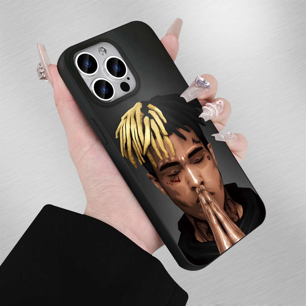 1Pc Black For iPhone 13 Mini Rapper Frosted Phone Case