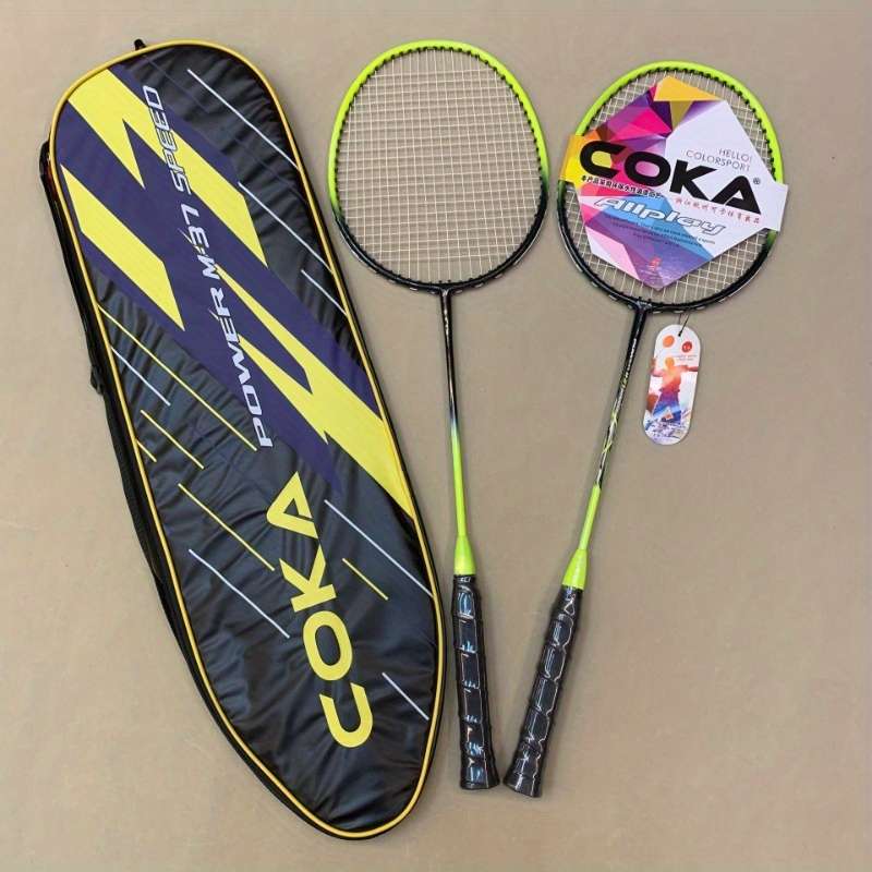Badminton Racket Color 37  Red  2 Beats 1 Pack