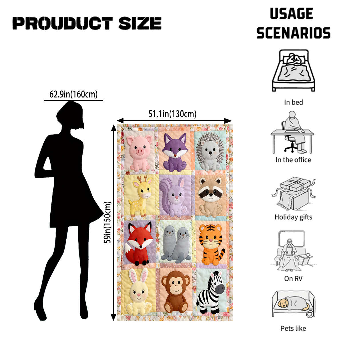 Blanket 101.6*152.4 Cm