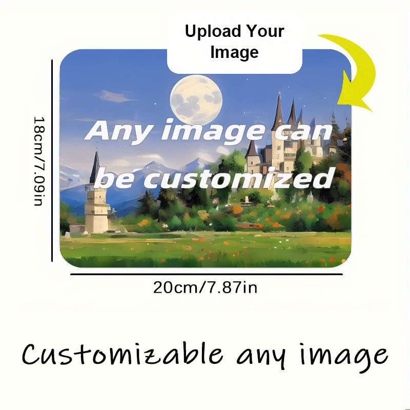 UltraSmooth EcoFriendly Custom Photo Mouse Upload Your For Pc Gamers 18X20Cm