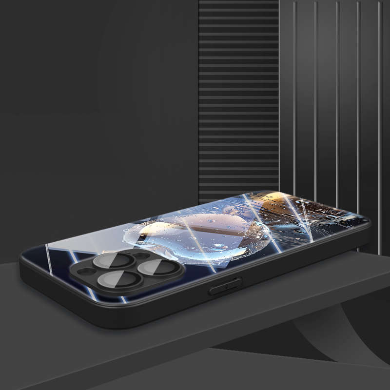 1Pc Mixed Color  For iPhone 12 Water Drop Crystal Apple Phone Case