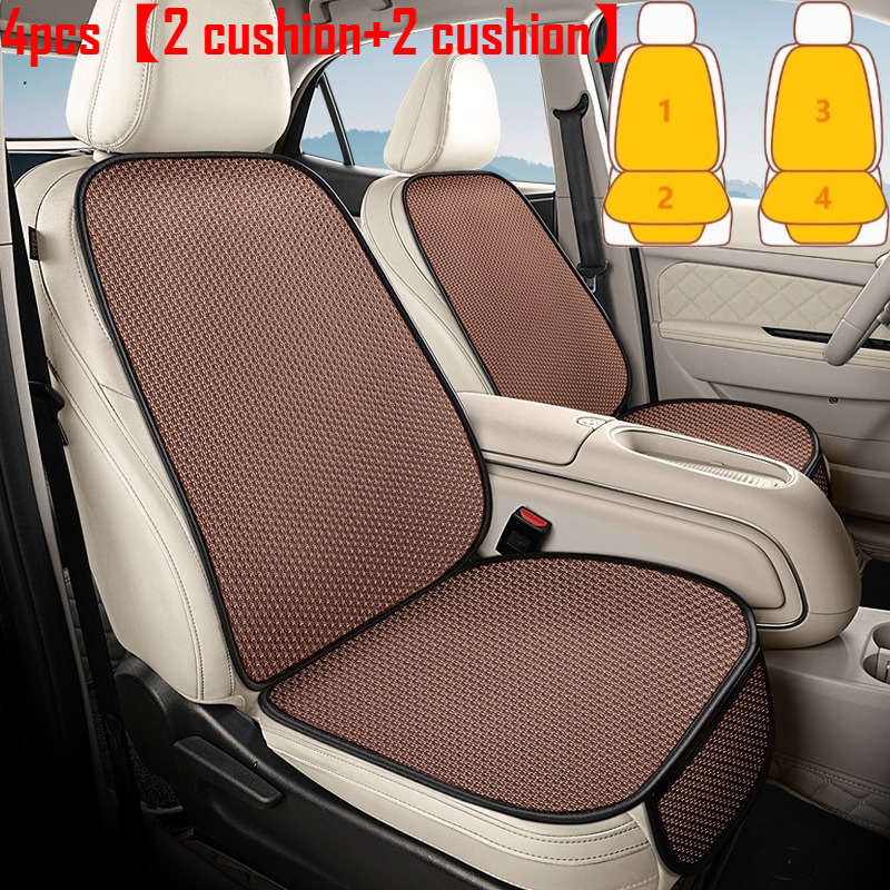 Car Seat Cushion 4 Pieces Gray 2 Seat Cushions  2 Back Cushions