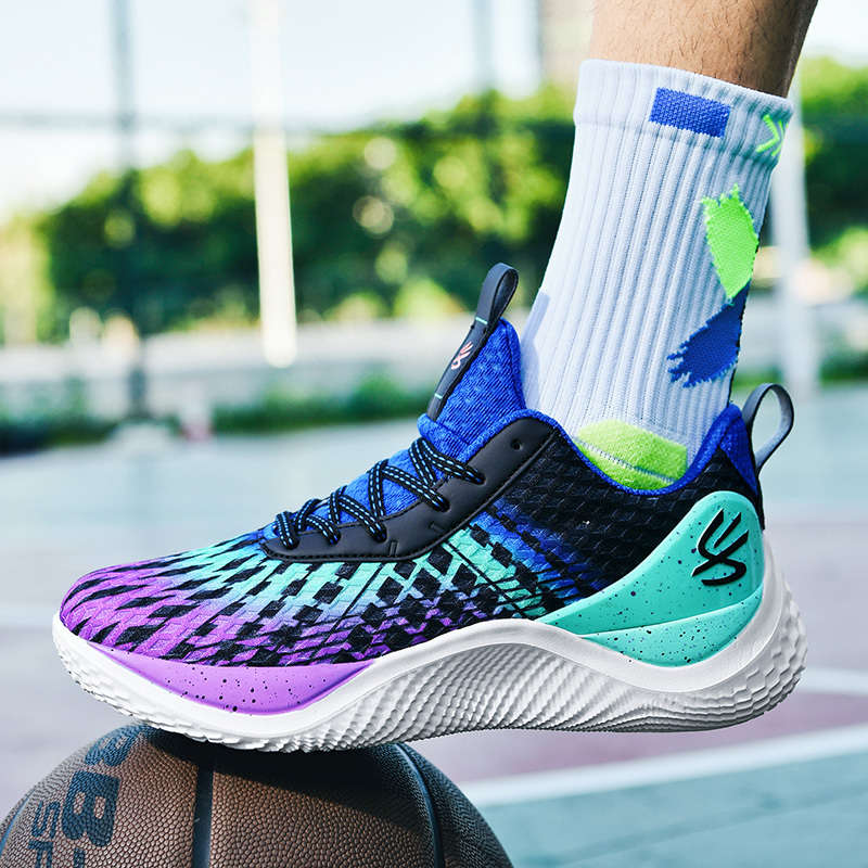 Basketball Shoes Color White Green Sizeuk 3