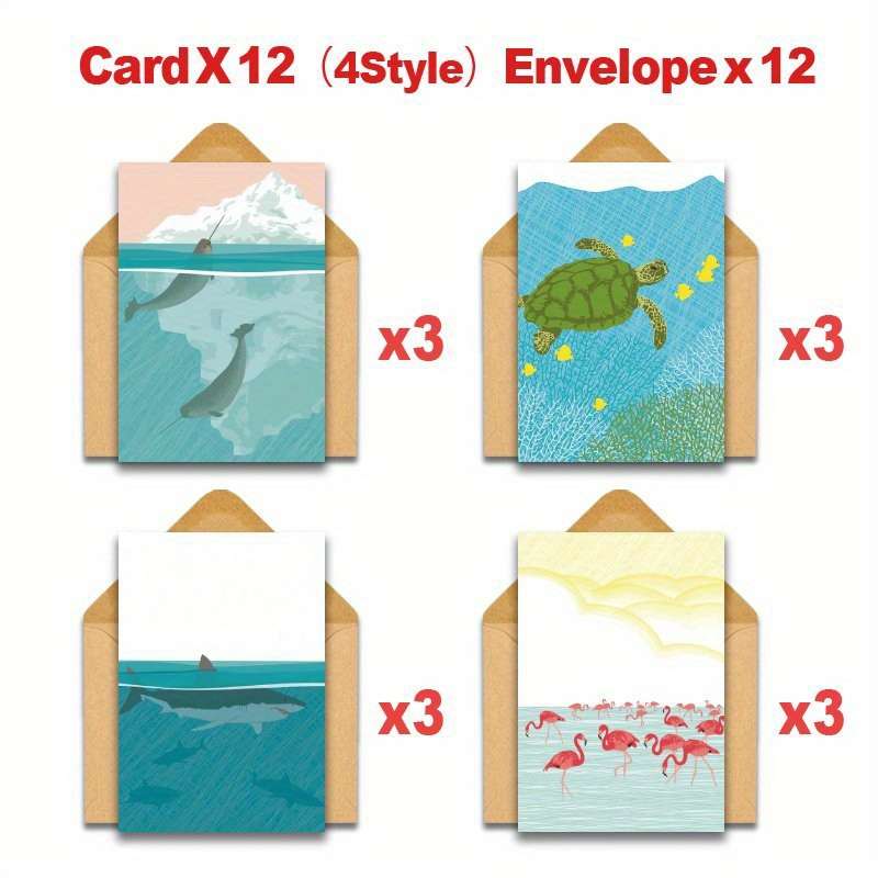 Greeting Cards Quantity 24Pcs