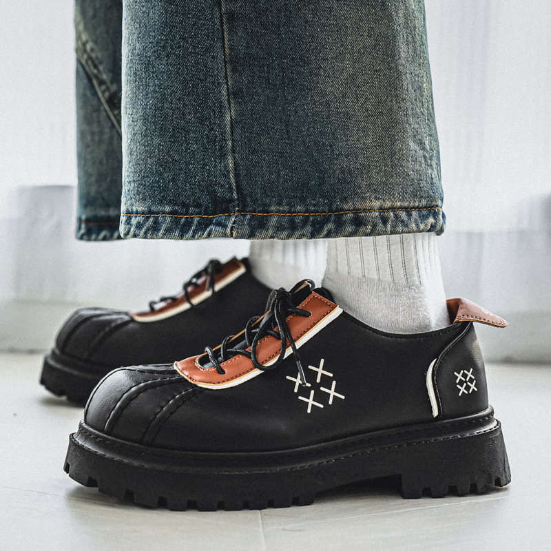 Mens Leather Shoes Color Black Sizeuk 8