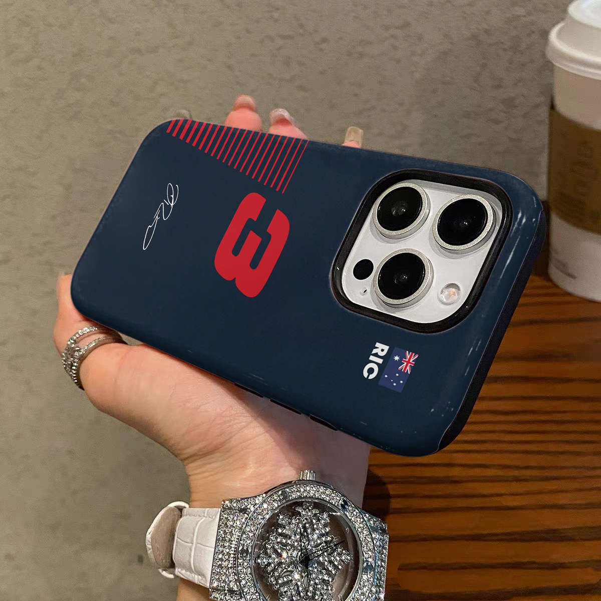 1Pc Mixed Color For iPhone XS Daniel Ricciardo F1 No 3 Phone Case