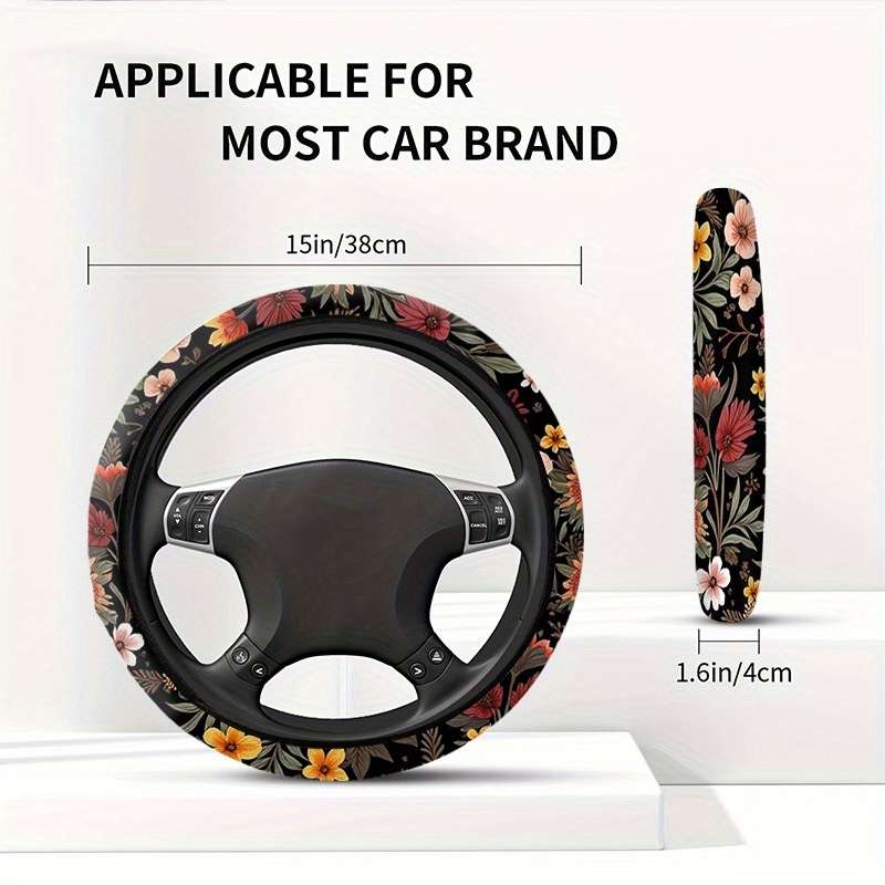 Car Steering Wheel Cover 38X38 Style Digital Printing