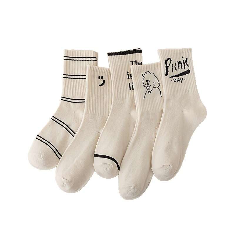 Women S Socks Color 5 Pairs To Mix And Match Size Onesize