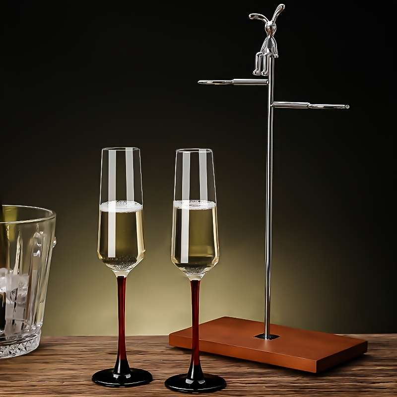 Wedding Supplies Quantity 2 Piece Color Blocked Wine Glasses