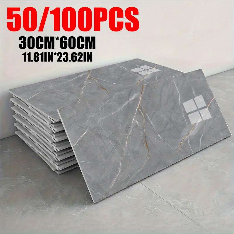 100PCS Minimalist High Density Self Adhesive Marble Pattern Coating Wall