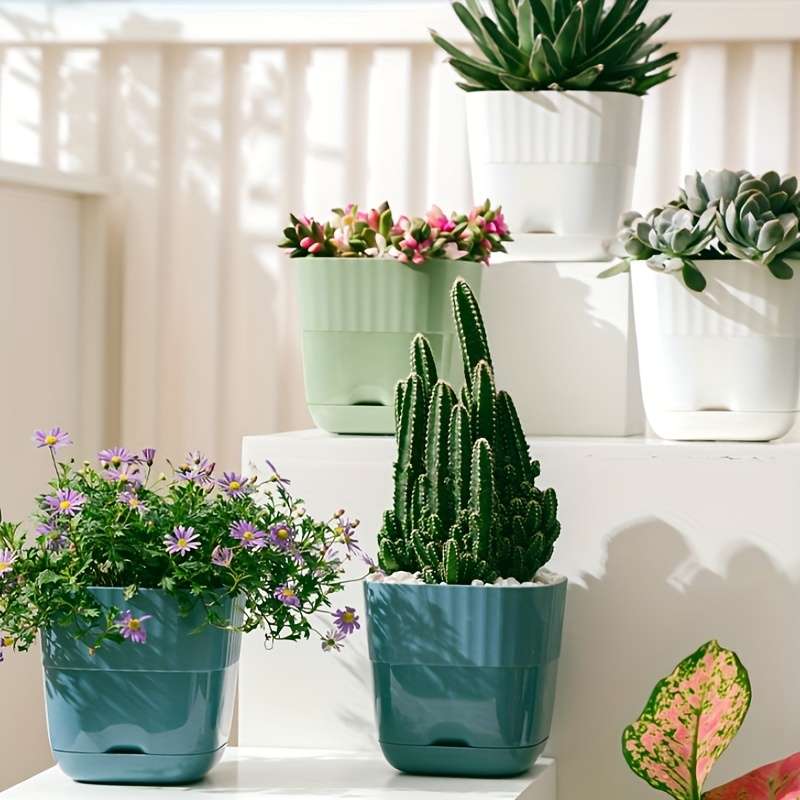 Flowerpot  6 Piecescolor Green