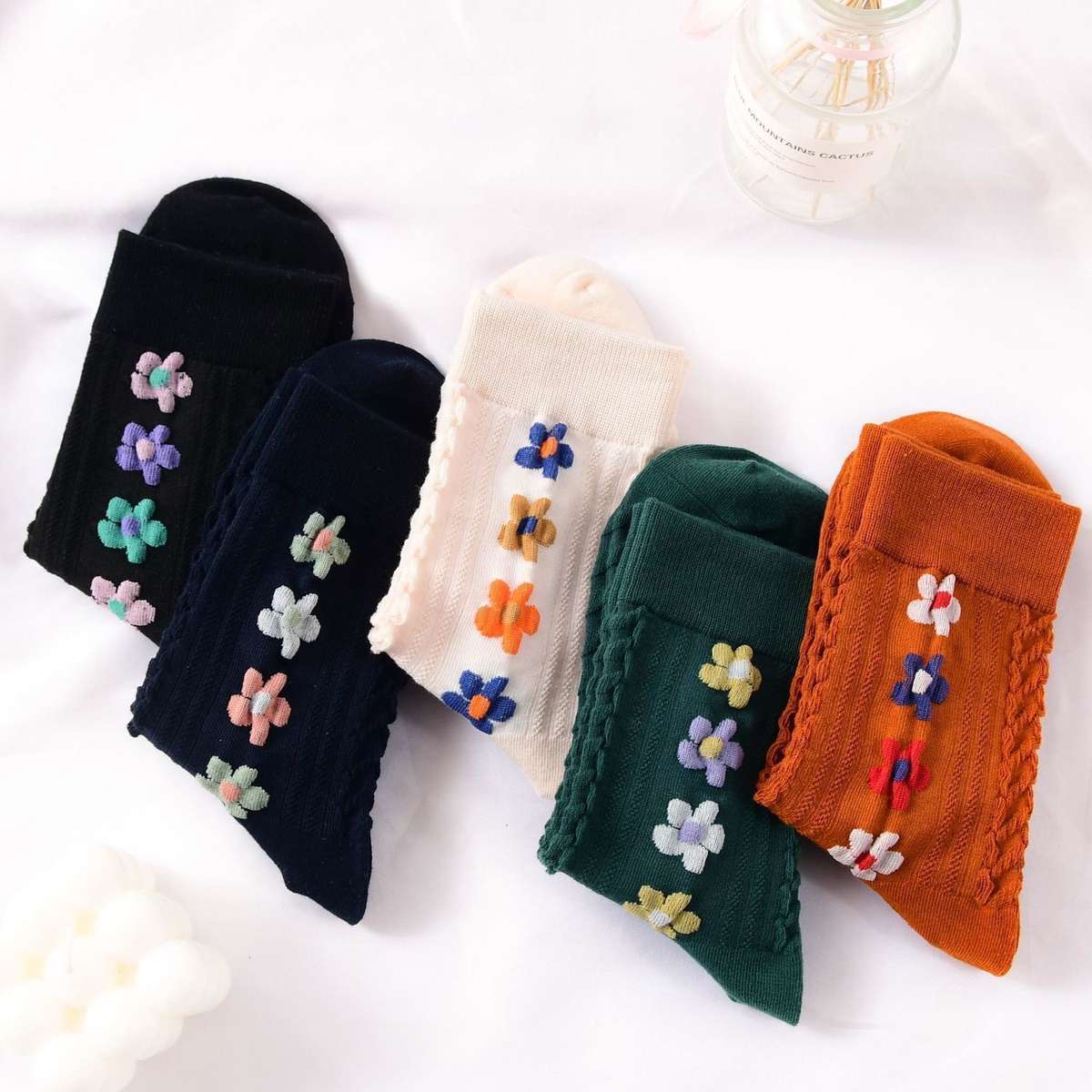 Women S Socks Color 5 Pairs To Mix And Match Size Onesize