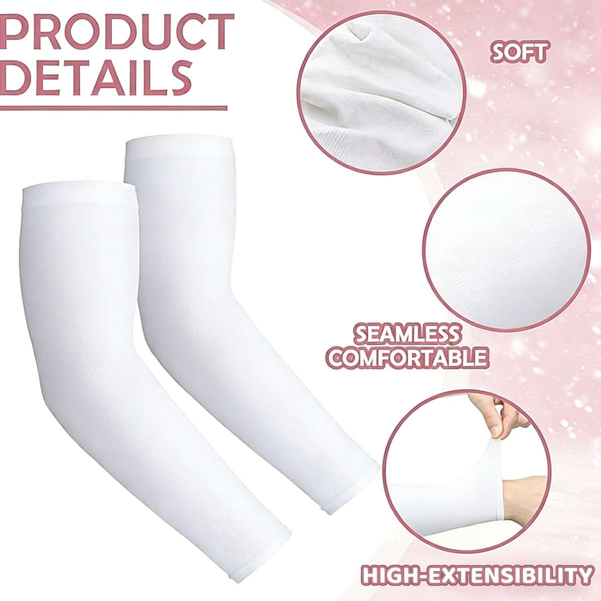 Sunscreen Sleeves Color 10 Pairs 5 Pairs Black 5 Pairs White