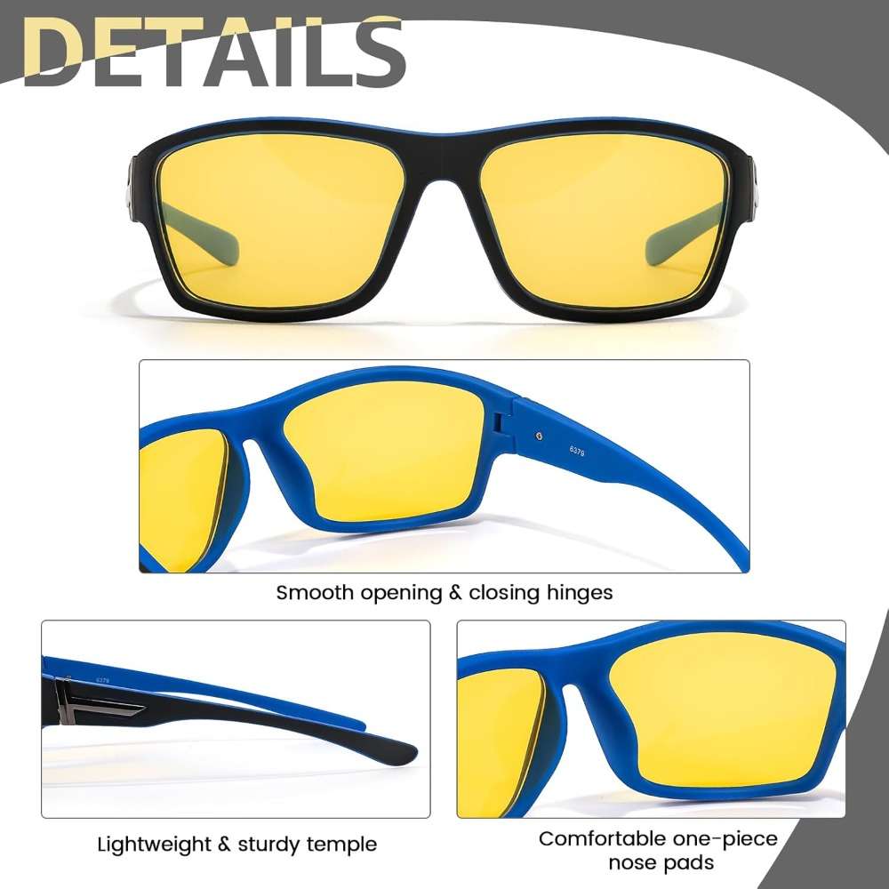 Cycling Glasses Color Elastic Black Blue*Yellow