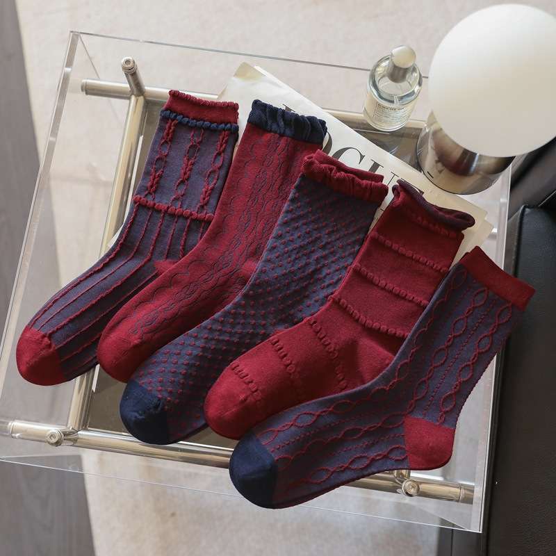 Women S Socks Color Mixed Color 5 Pairs Size Onesize
