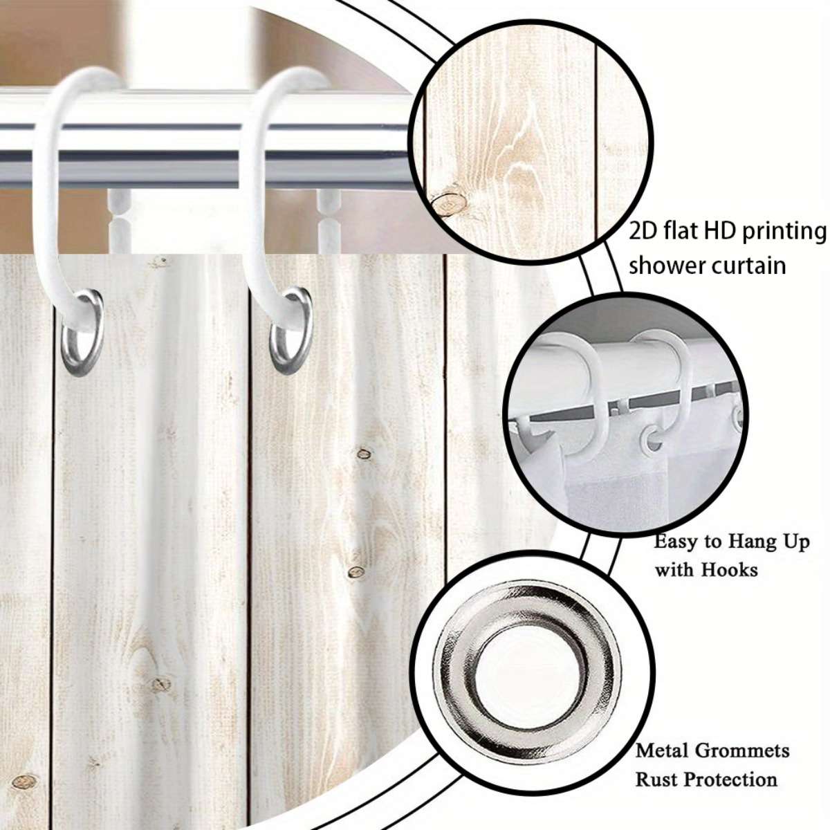 Waterproof Shower Curtain Color A Size Shower Curtain 90Cm*180Cm